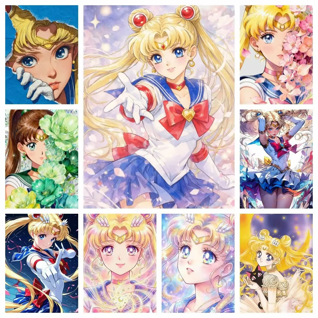 Japanese Anime Beauty Girl Warrior Artwork Jigsaw Puzzle 1000PCS-50X70CM Stress Relief Puzzle Wall Art Decor Gift