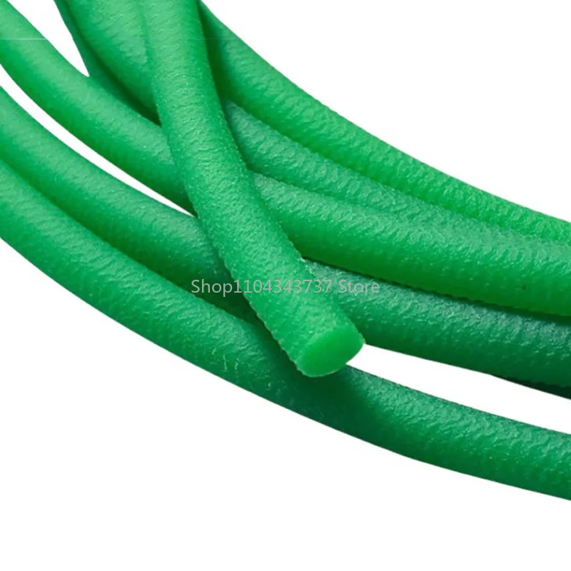 1M-20M Green Polyurethane Conveyor Belts PU Round Belt Transmission Drive Belts Dia 1.5/2/2.5/3/3.5/4/5/6/7/8/9/10/12/15/18mm