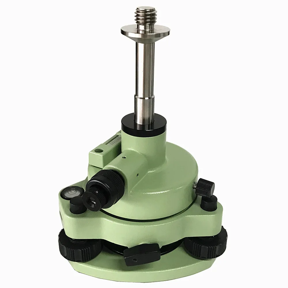 New Green Tribrach Adapter With Mirrored Optical Plummet Compatible 5/8 Thread GPS Surveying