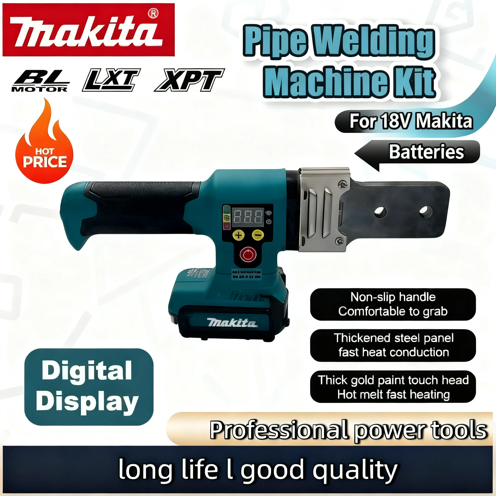 ماكيتا PPR PE سبيكة لحام PP أنبوب بلاستيكي التدفئة الساخنة اللاسلكي تذوب آلة لحام الأنابيب الكهربائية فوزر أداة السلطة #1