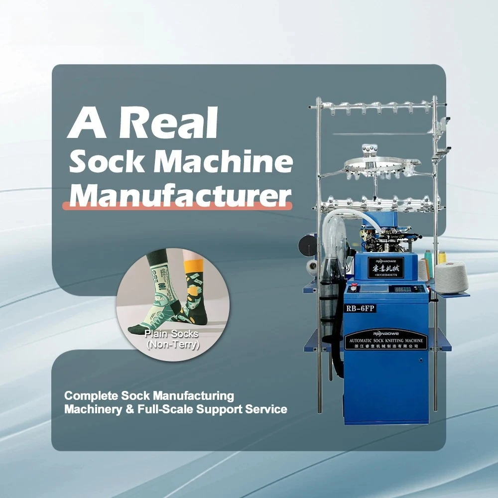 Automatic Professional Plain Sock Knitting Machine For Making Imaginary Socks