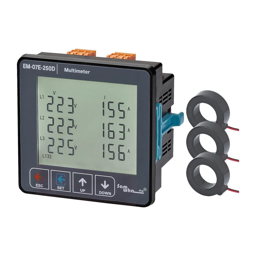 Samwha-Dsp EM-07E-XXD Voltage, Current, Frequency, Apparent Power, Multimeter, 3P&4W