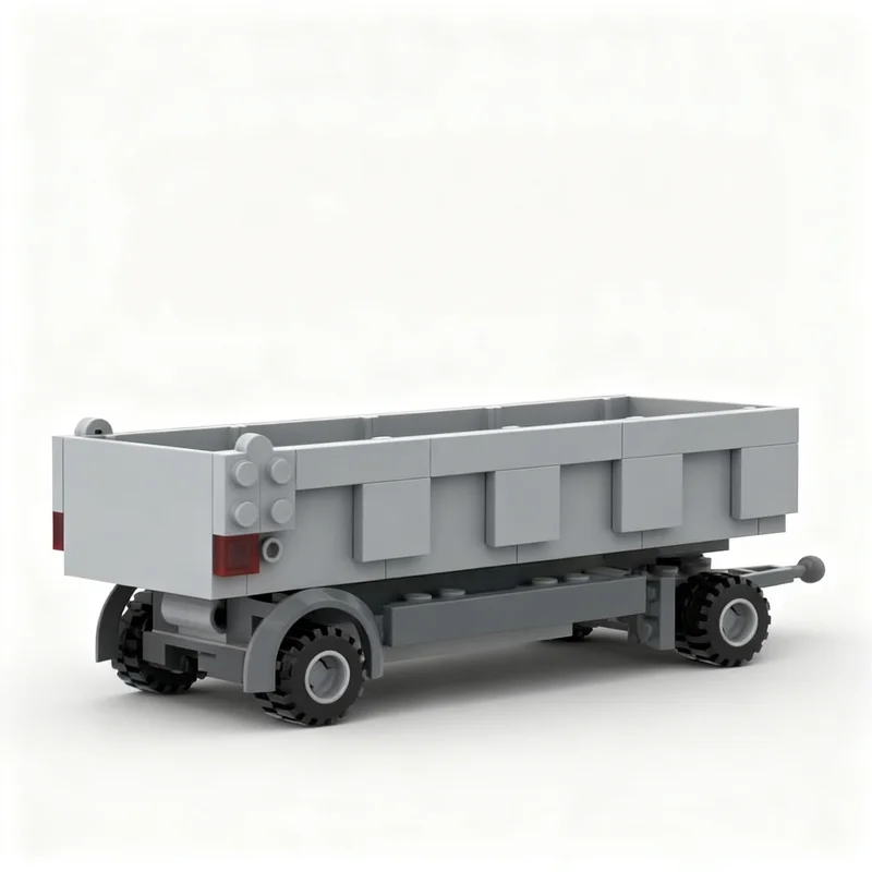 102pcs MOC Tipper Trailer 4434 City Street Model Building Blocks Home Decor Desk Display Shelf Accent Collector Gift For Adults