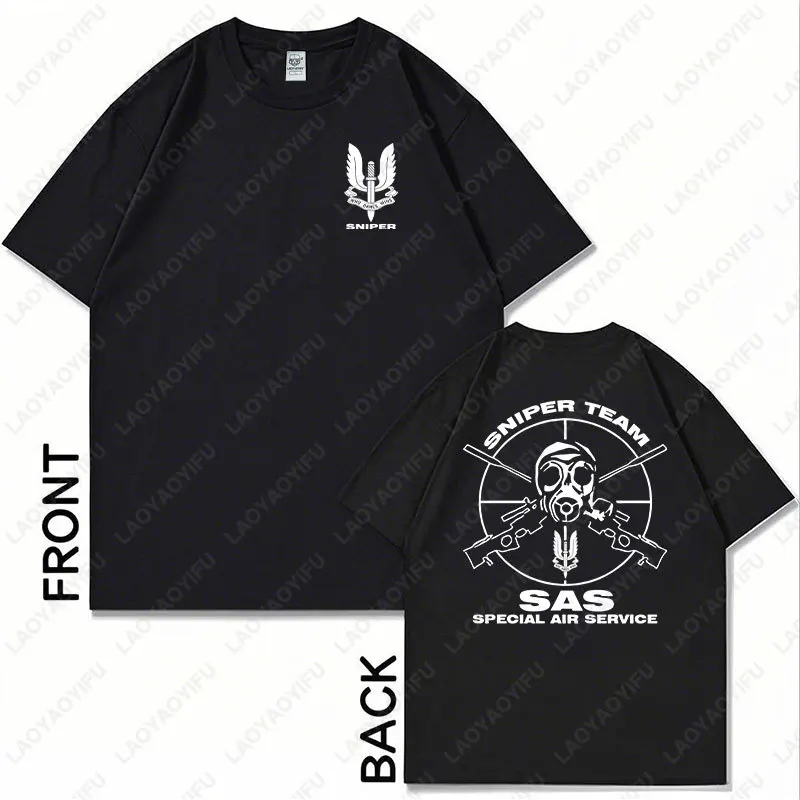 Military SAS Sniper Men Tshirt Sniper Shirt Army T-Shirt for Man Special Military Operations Short Sleeve Casual Male cotton Tee