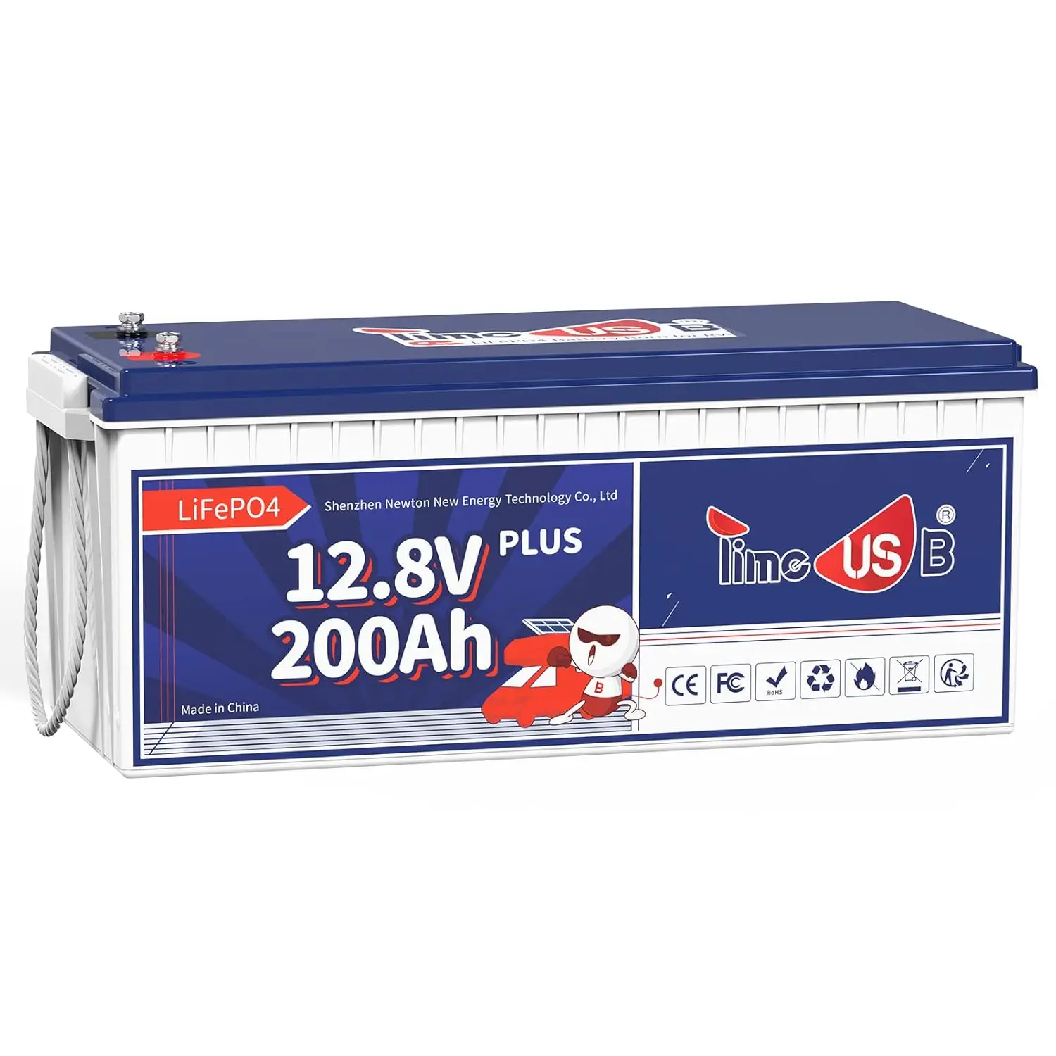 

Аккумулятор LiFePO4 12В 200Ач Plus, со встроенной BMS 200А, глубокого цикла разряда, с максимальной выходной мощностью 2560Вт, идеально подходит для автодомов, на заказ