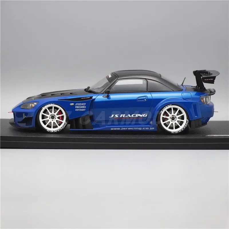 IG 1:18 J'S RACING S2000 AP1 Blue Metallic IG2012 JDM Simulation Limited Edition Resin Metal Static Car Model Toy Gift
