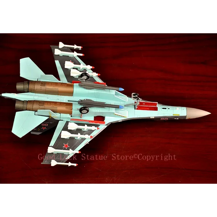 32 CM long Military enthusiast # 1:72 Russia air force modern Simulated aircraft SU-35 Fighter battleplane alloy Model statue