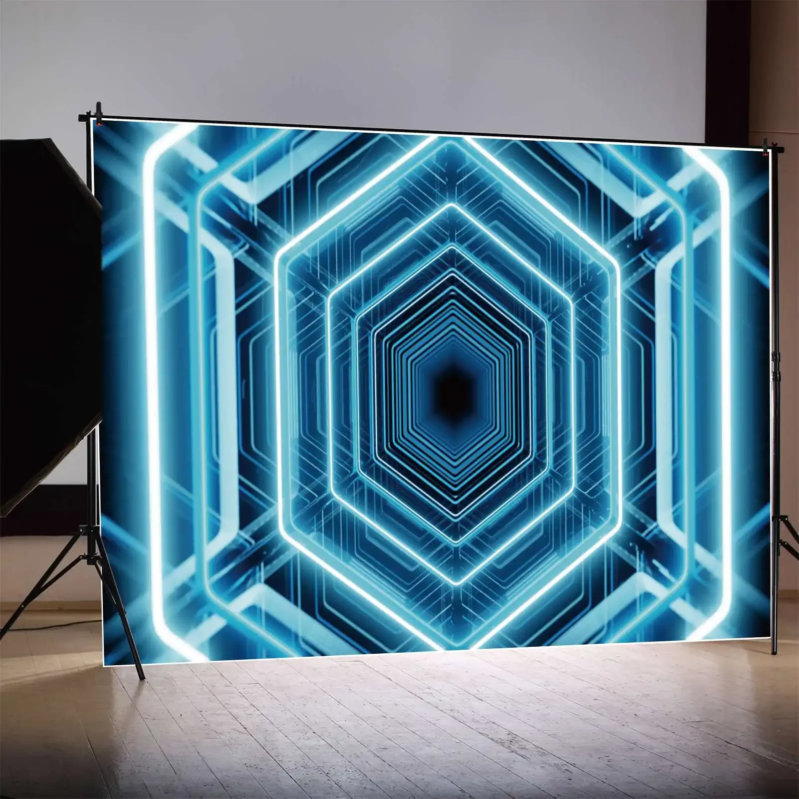 Bluey 3D kwiaty tła fotograficzne dekoracje dla dzieci Neon urodziny niestandardowe tła dla dzieci foto budka zdjęcia tła