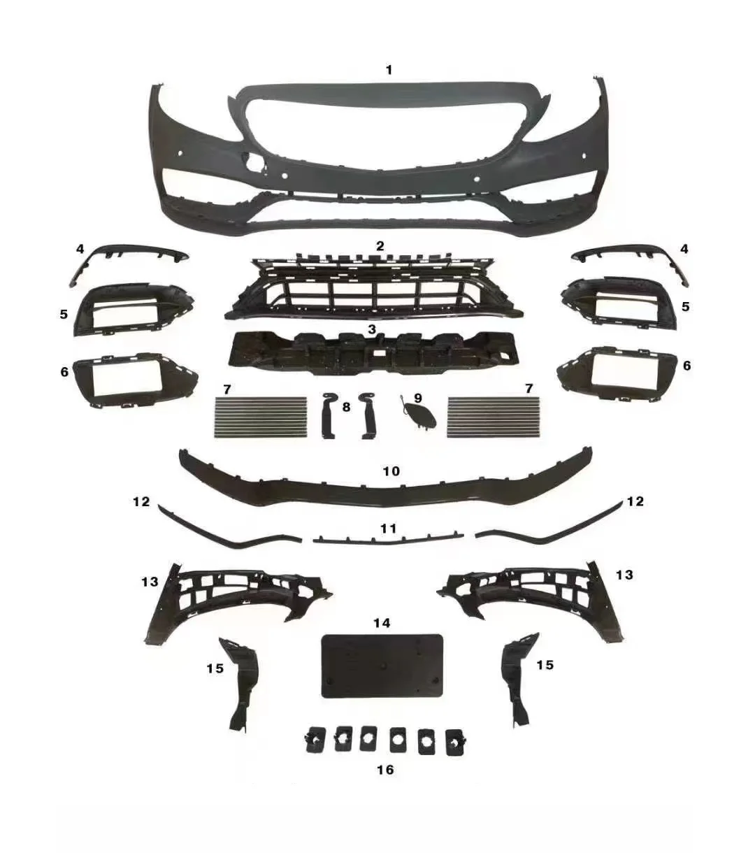 

Комплект обвеса Dream Garage W205 C63 (передний и задний бамперы) для Mercedes-Benz C-класса W205 2015-2018 годов