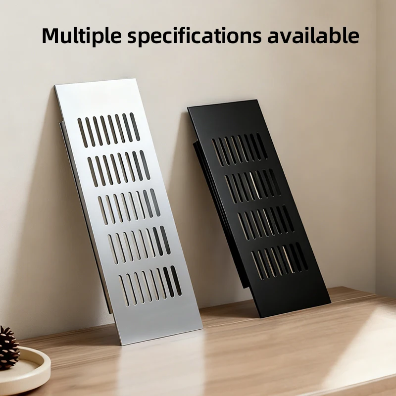 Rejillas de ventilación de 50/80mm de ancho, hoja perforada de aleación de aluminio, placa web, rejilla de ventilación, hoja perforada