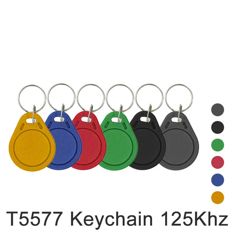 1/5/10pcs Em4305 T5577 Key Rfid Tag Access Control Card 125khz Keyfobs Access Card Replicator Keychain Writable Reproducible