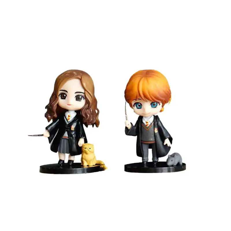 Harry James Potter Anime Figures Duel Series Action Figures separus Snape Voldemort Pvc Ornament Room Decora Gift For Kids Toys