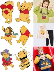 Disney Winnie the pooh iron on patches for clothes heat transfer stickers DIY Sewing Decoration