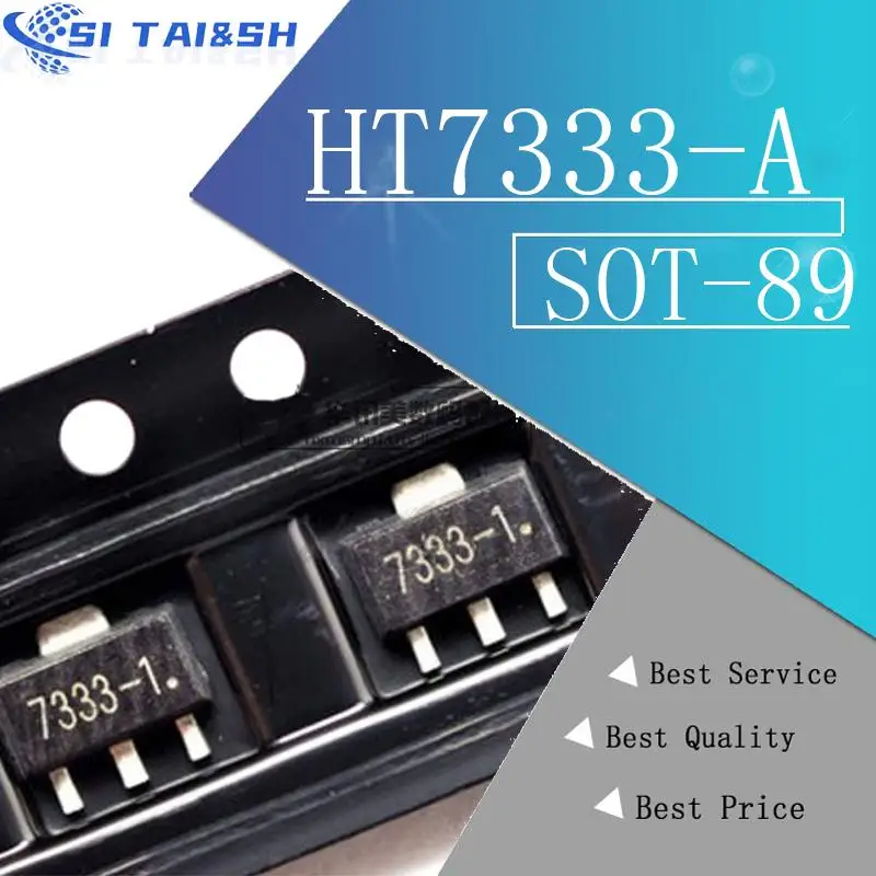 10 PZ HT7333-A SOT89 HT7333-1 SOT-89 HT7333 7333-1 SMD 7333A-1 sistema dati nuovo e originale