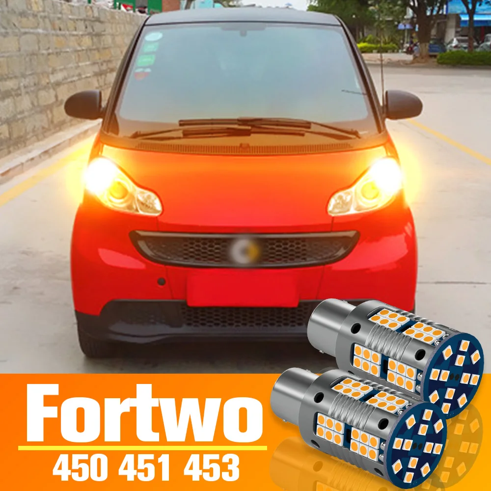 

2pcs LED Turn Signal Light Turning Bulb Accessories For Smart Fortwo MK1 450 MK2 451 MK3 453 1998-2019 2007 2008 2009 2014 2015