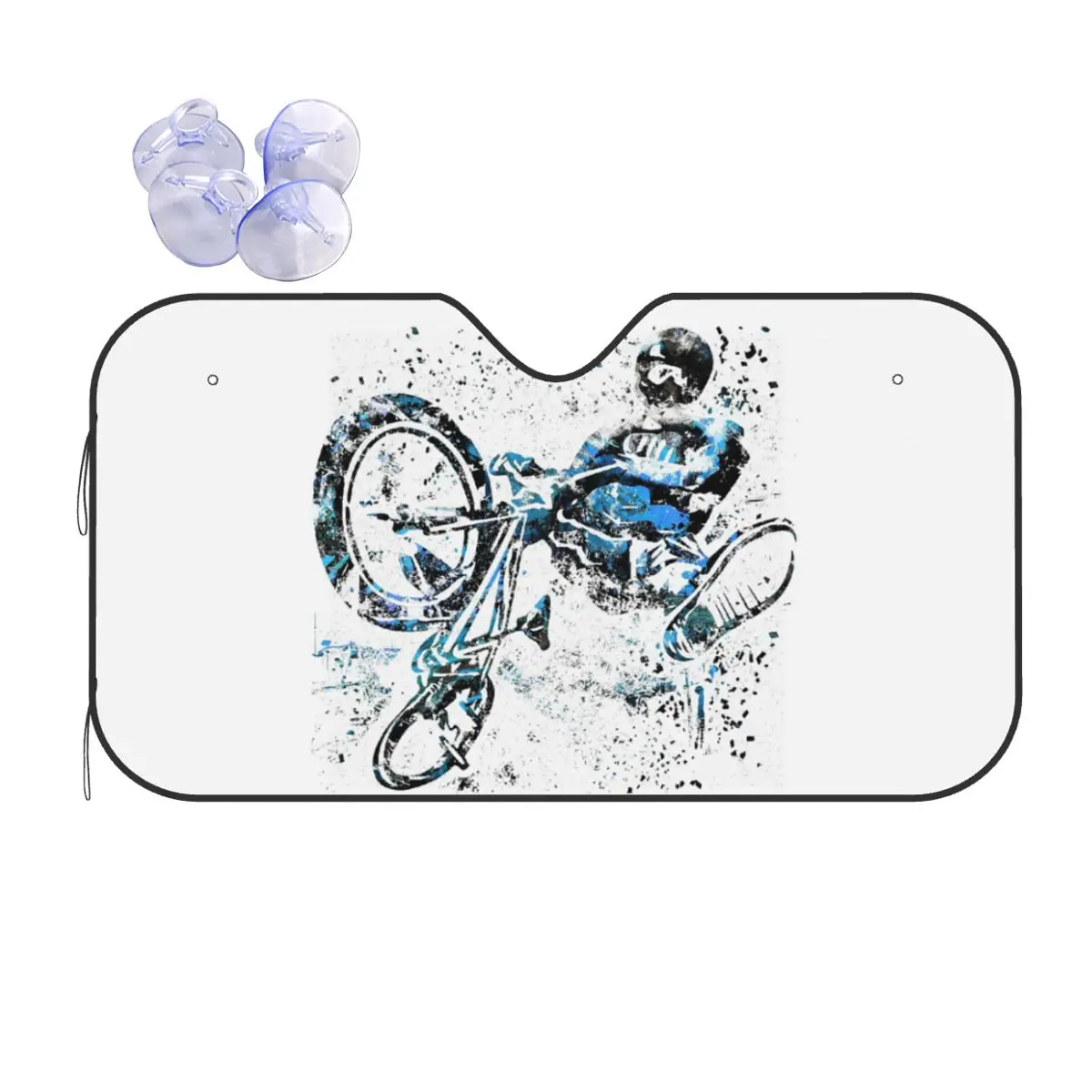 

BMX Rider BMX Bike Sunshade Windscreen Car Front Windshield Window Sun Visor Accessories Covers