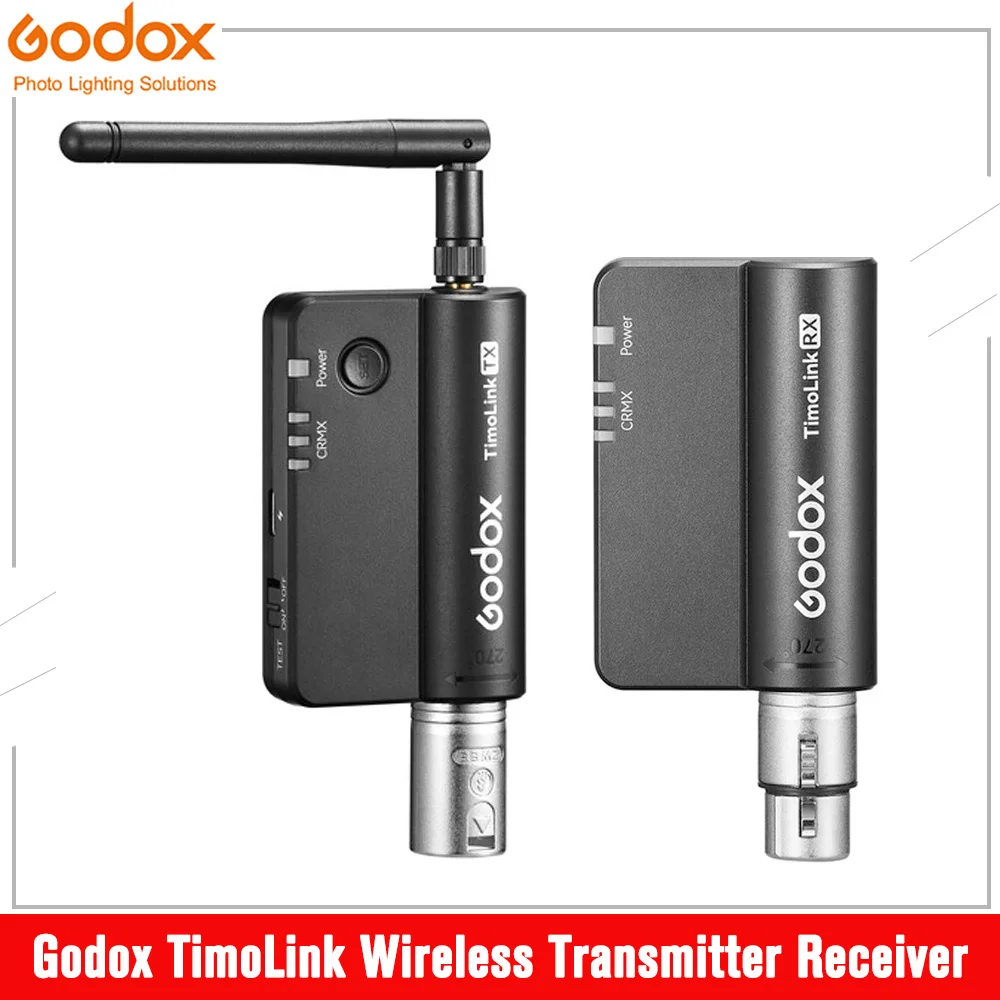 

Godox TimoLink RX TX Wireless DMX Transmitter Receiver Set