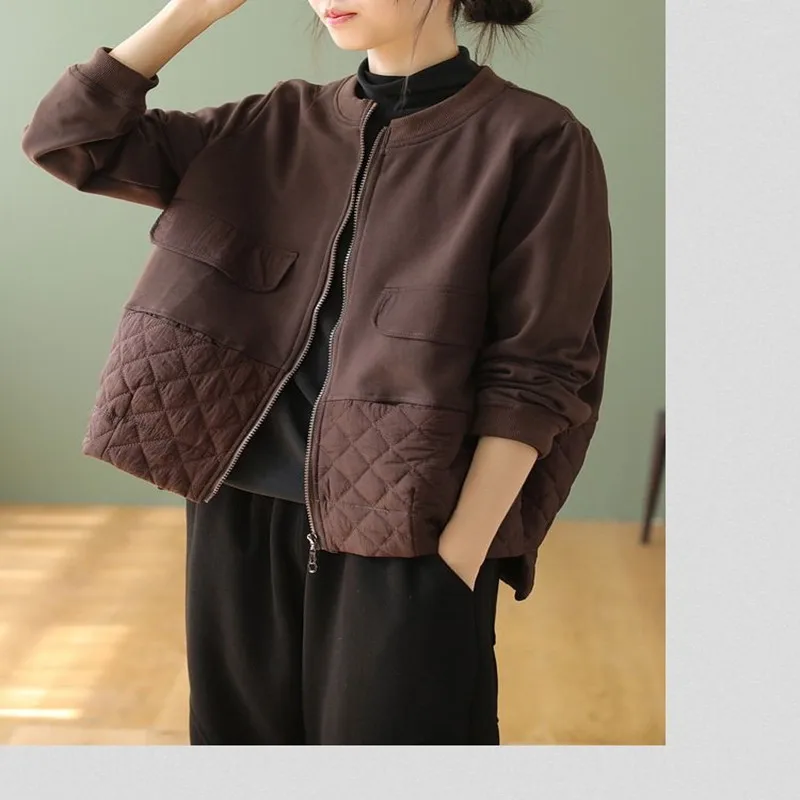 

Черные пальто 2025, женское зимнее новое повседневное пальто Devise Personality Splicing Lingge, модное свободное однобортное однотонное пальто