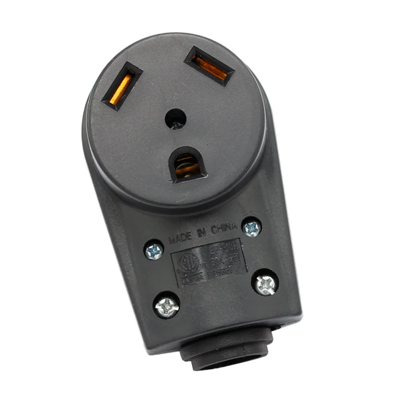 

US NEMA TT-30R RV Electrical Receptacle Replacement Plug 30A 125V with Ergonomic Handle for Camper Caravan