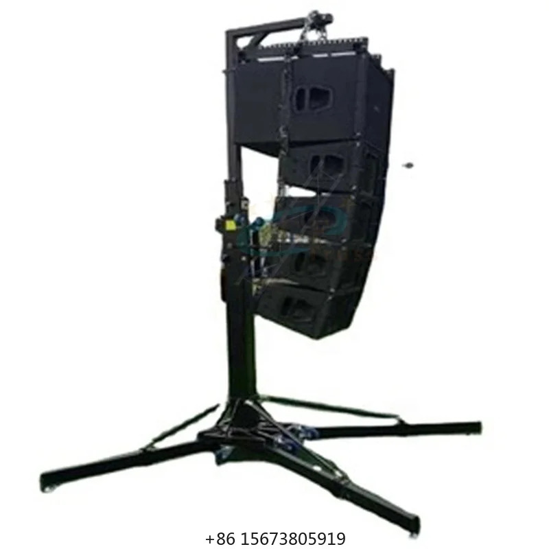 

Top Quality Heavy Duty Adjustable Height Line Array Speaker Truss Hand Crank Stand