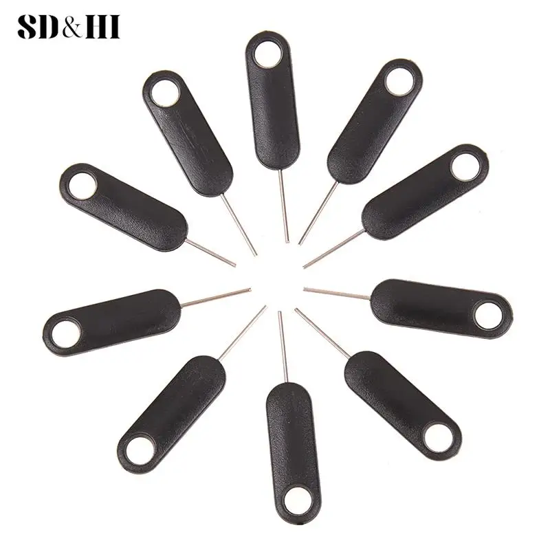 Universal Sim Card Tray Pin, Ejetando agulha de remoção, Ejetor Ejetor, 10 pcs