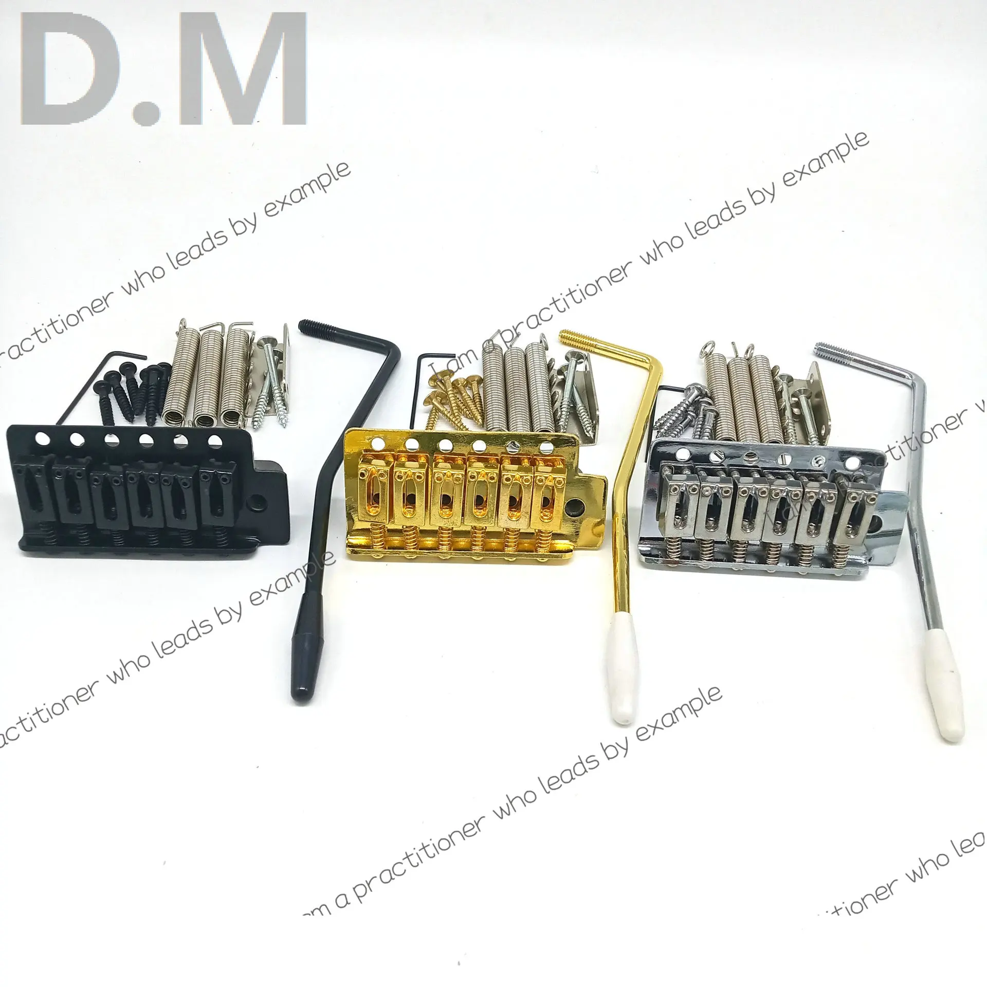 Electric Guitar Accessories ST Electric Guitar String Board, Single Vibrato ST Electric Guitar Bridge, Gold and Silver Black