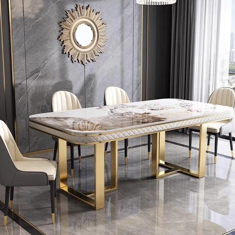 Luxury Modern Dining Table Design Organiser Italian Restaurant Dining Table Living Room Mesas De Jantar Home Furniture