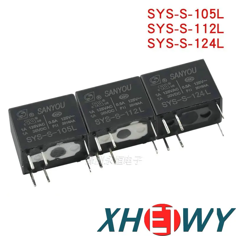 

signal relay 23F 1A 6-pin SYS-S-112L SYS-S-105L SYS-S-124L SYS1-S-112L SYS-S 5V 12V 24V