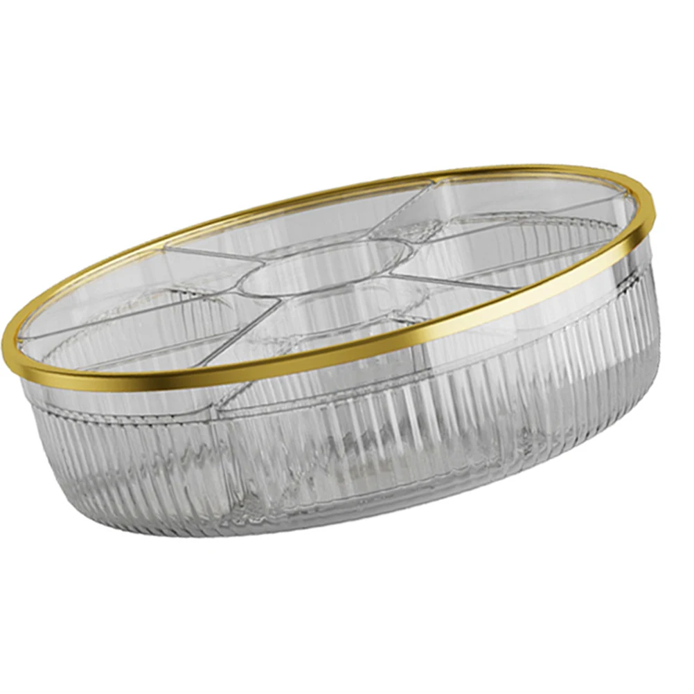 

Rotating Hot Pot Dish Detachable Vegetable Fruit Tray Food Serving Plate Plastic Platter Smooth Edge Design Easy Clean Kitchen