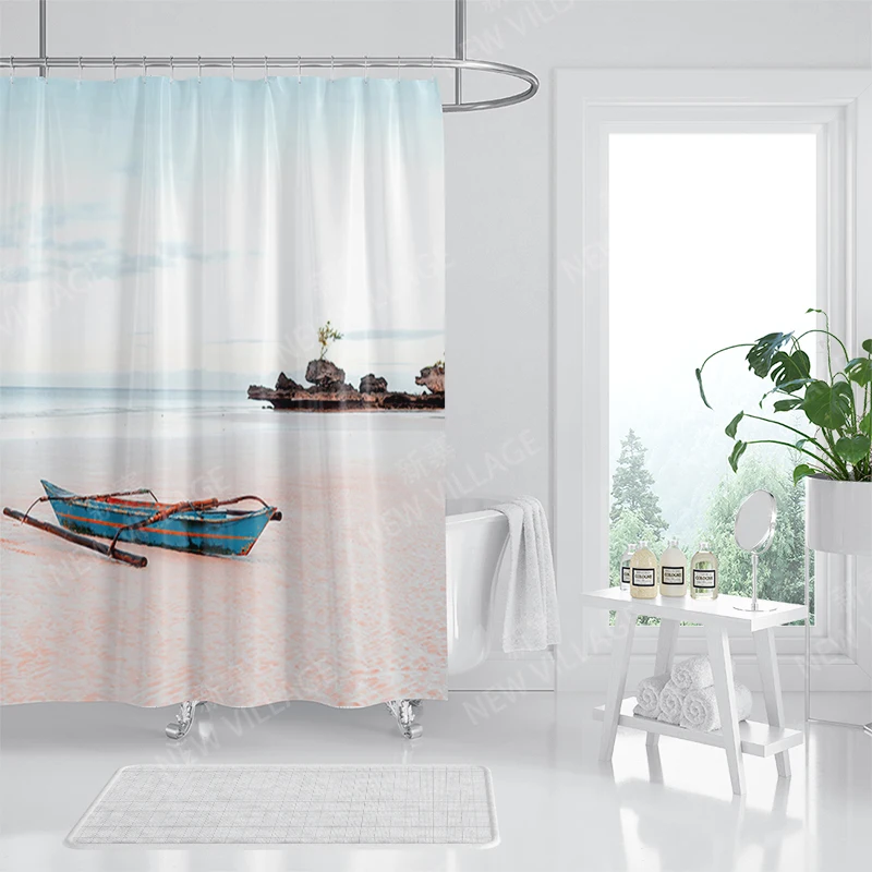 Waterproof fabric shower curtain Bathroom curtain accessories 180x200 Bath curtain for shower 240*200 nordic boho decor 240x200