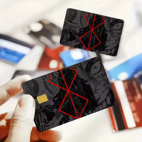 Japanese Anime B-Berserk Stickers Film Skin Cover For Credit Debit Card PVC