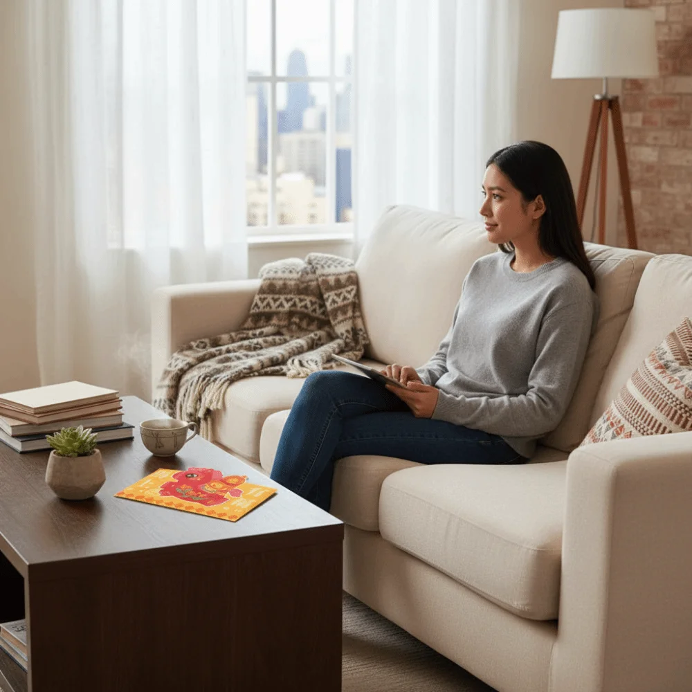 

4Pcs Paper 2026 Horse Year Red Envelope Cartoon Traditional New Year Red Envelope Blessings Printing Gift Bags