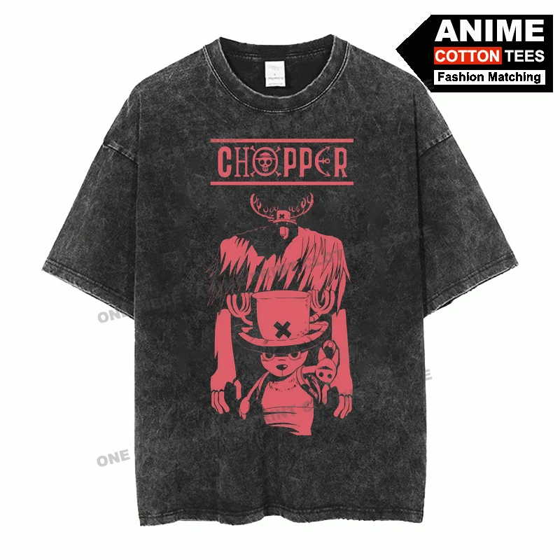 

Anime Peripheral Clothing ONE PIECE - Monster enhancement · Chopper Print T Shirt Street styl Men Women Short Sleeve Cotton Tees