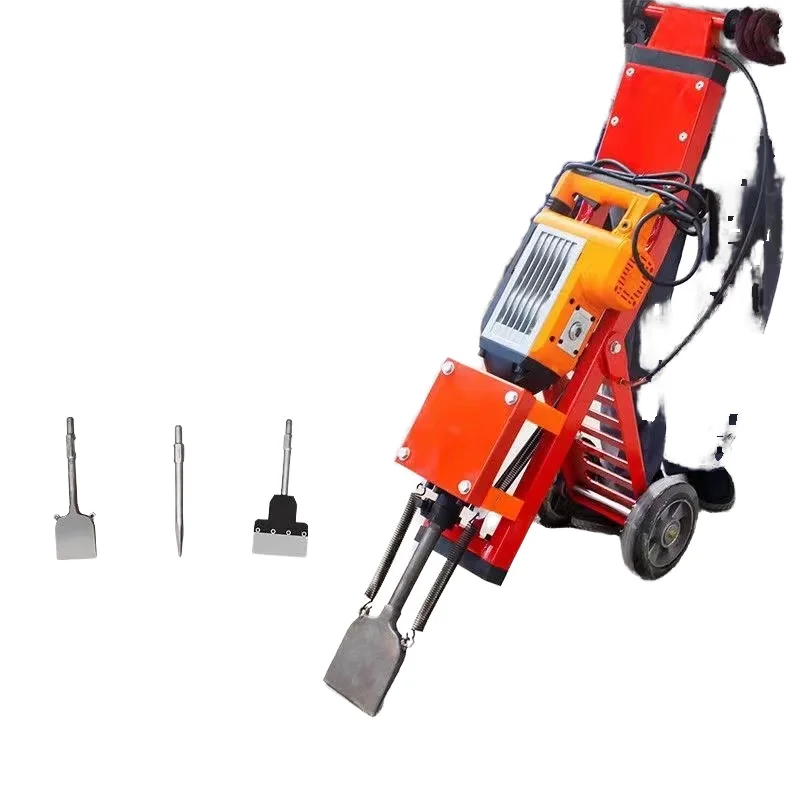 High-Power Electric Pick Truck Scraper Hand Push Tile Crushing Cleaning Shovel Plastic Floor Adhesive Renovating Tool Battery