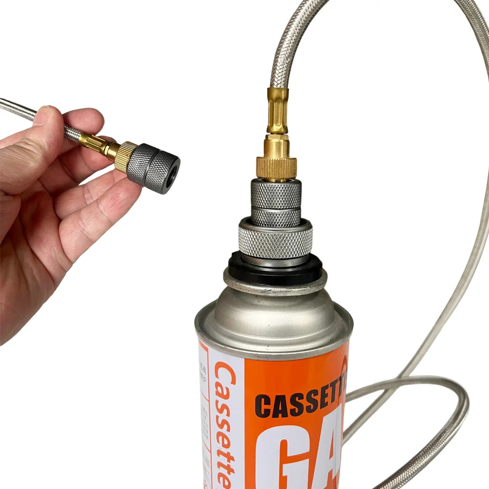 Outdoor Camping Gaskocher Propan-Nachfülladapter Gaskartuschen-Verbindungsleitung Brenneradapter LPG-Zylinder-Verlängerungsschlauch – Detail 5