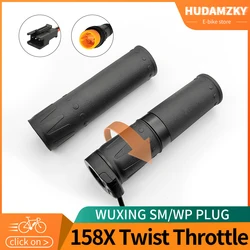 Ebike Twist Throttle WUXING 158X  Right Handle Throttle Electric Bicycle Scooter for 24V 36V 48V 60V 72V E bike Conversion Parts