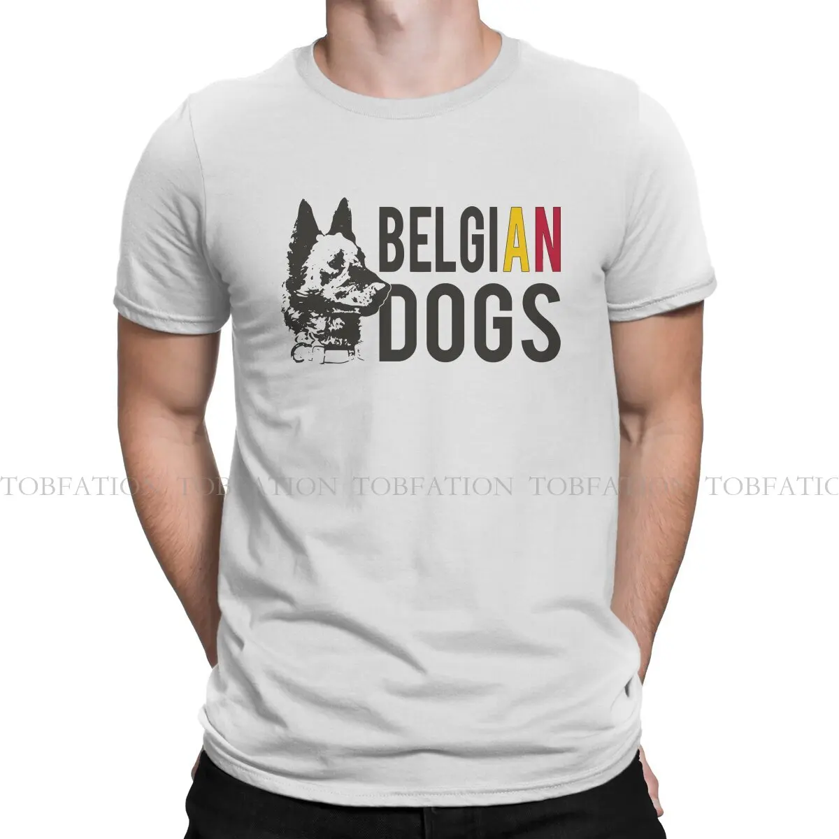 Belgian Malinois Belgian Malinois T Shirt Grunge Men's Tees Summer 100% Cotton Clothing O-Neck TShirt