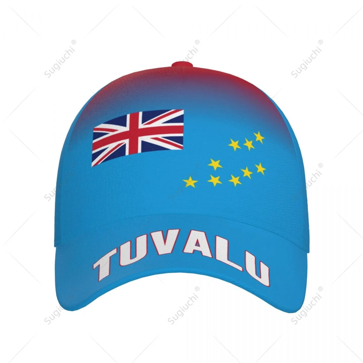 Unisex Baseball Cap Hat Tuvalu Flag Gradient Color 3D Printing for Tennis Outdoor Bike Bicycle Golf Baseball Sports Fans