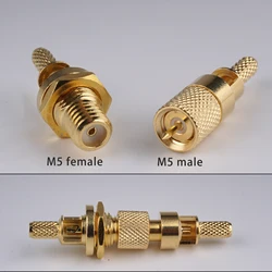 M5 L5 Microdot male female Connector nut bulkhead 10-32UNF RG174 RG316/188 Ultrasonic Flaw