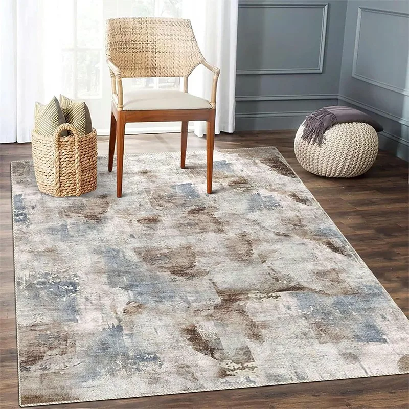 40X60Cm Bohemian Floor Mat Thick Soft Plush Washable Non Slip Bedroom Carpet Living Room and Bedroom Home Decor
