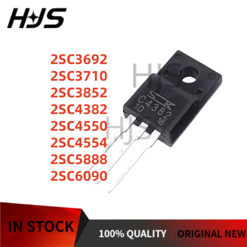 10Pcs C5888 C3710 C3852 C6090 C4382 C4550 C3692 C4554 2SC5888 2SC3710 2SC3852 2SC6090 2SC4382 2SC4550 2SC3692 2SC4554 TO-220F