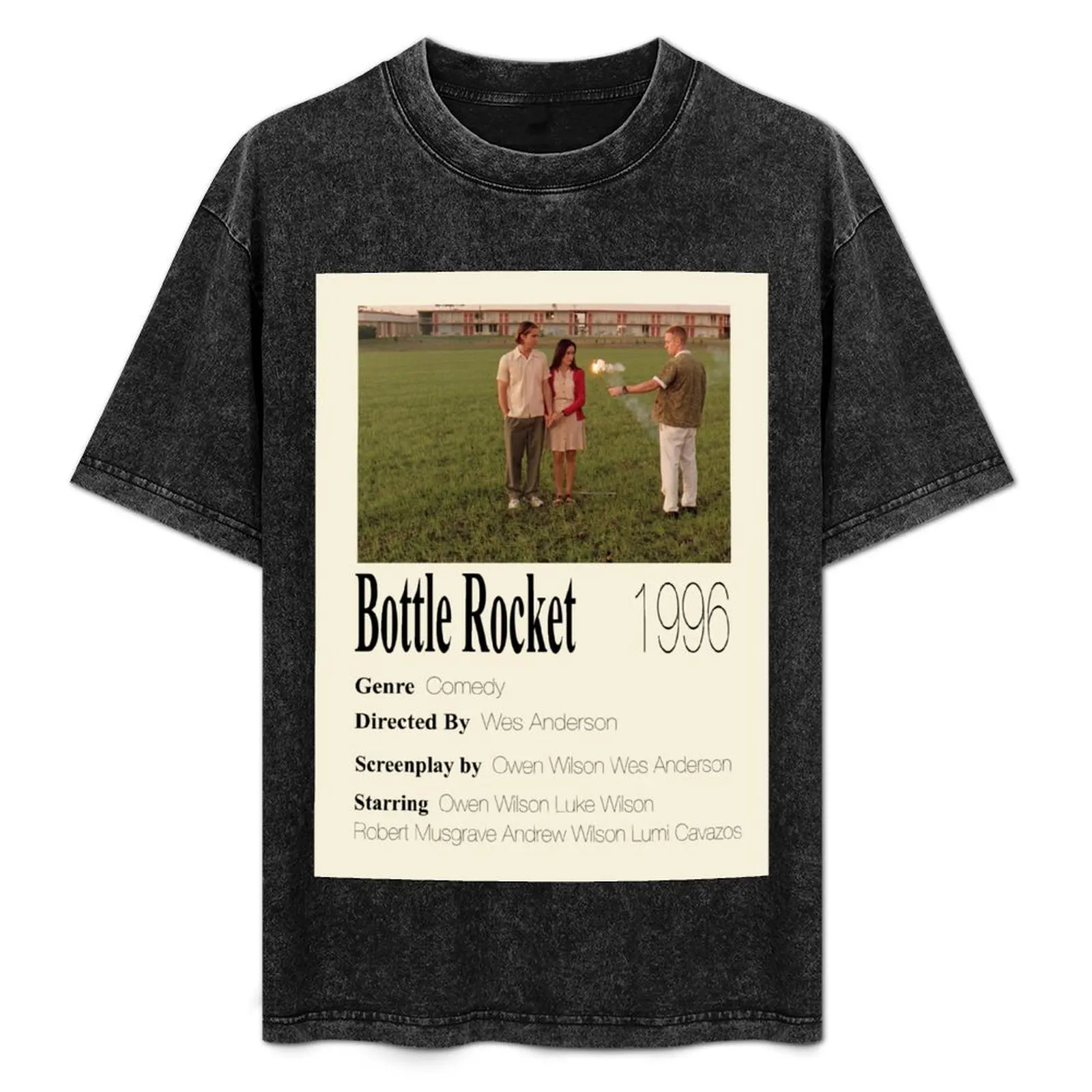 

Bottle Rocket Poster T-Shirt Anti-Wrinkle Short Sleeve T-Shirt