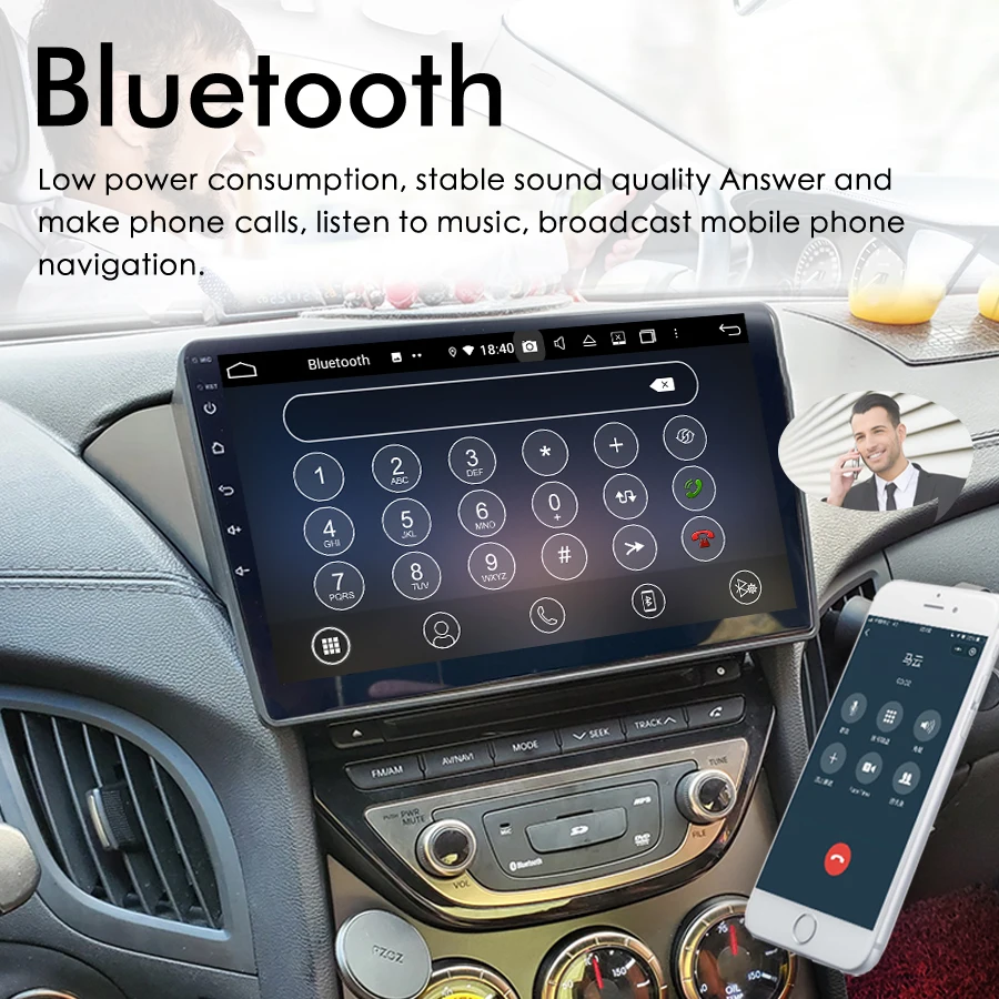 Wireless CarPlay AI Voice Android 13 Car Radio Stereo GPS For Huyndai Genesis Coupe 2013 2014 Multimedia Video Player Head Unit