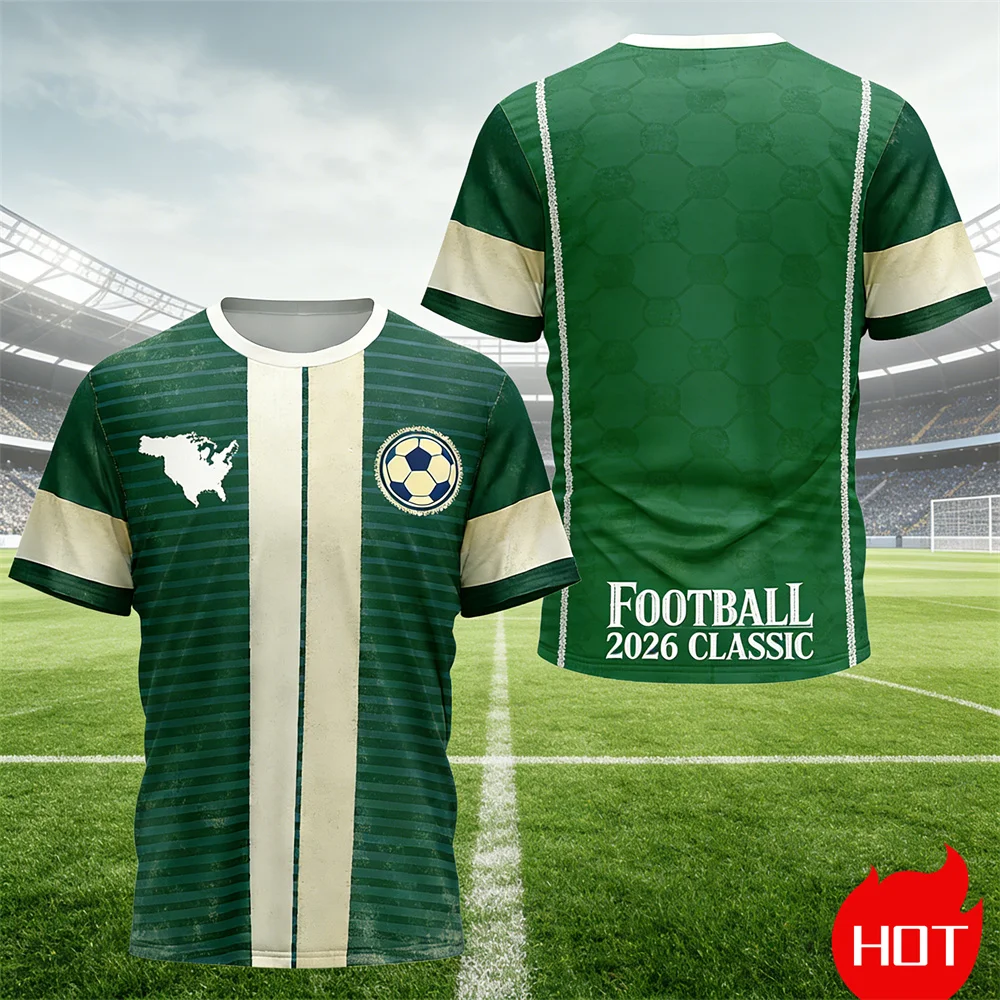 Summer Retro American jersey Men T-Shirt distress original football jersey menswear y2k clothing round neck t shirt for man tops