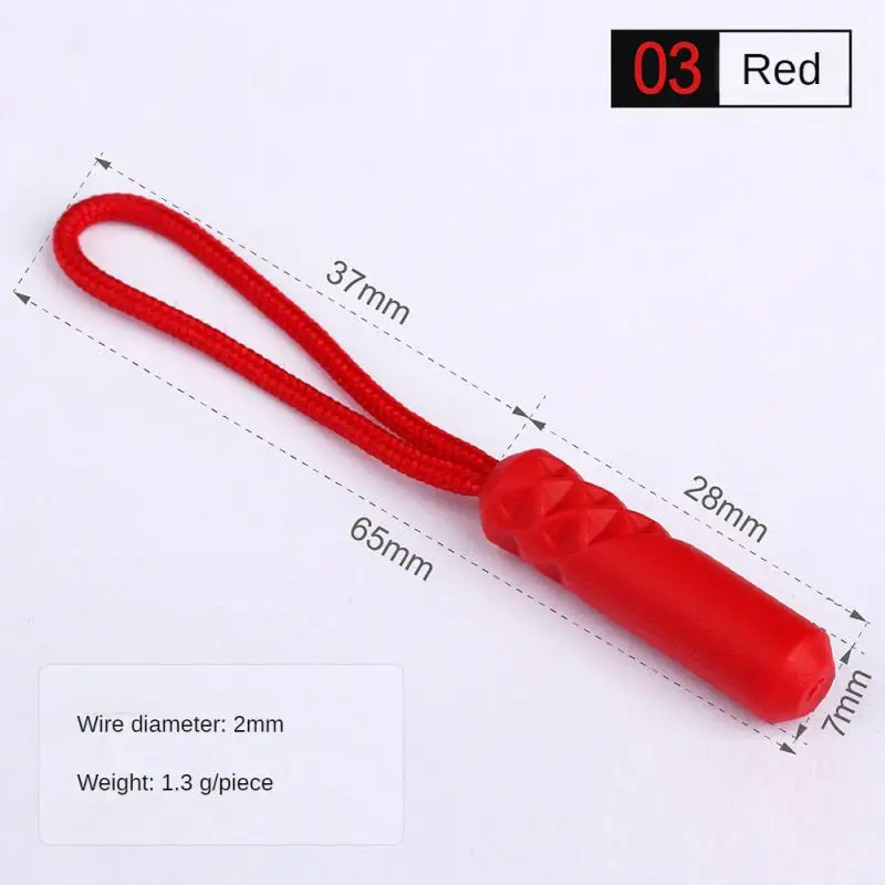 Universal Portable Zipper Pull Ring End Suitable For Rope Label Handle Bag Tent Backpack Replaceable Zipper Rope