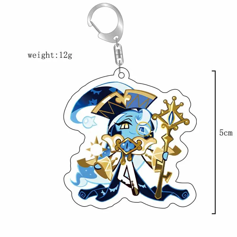 

5CM New Game Cookie Run Kingdom Chibis Keychains for Accessories Bag Shadow Milk Cookie Pure Vanilla Keyrings Jewelry Fans Gift