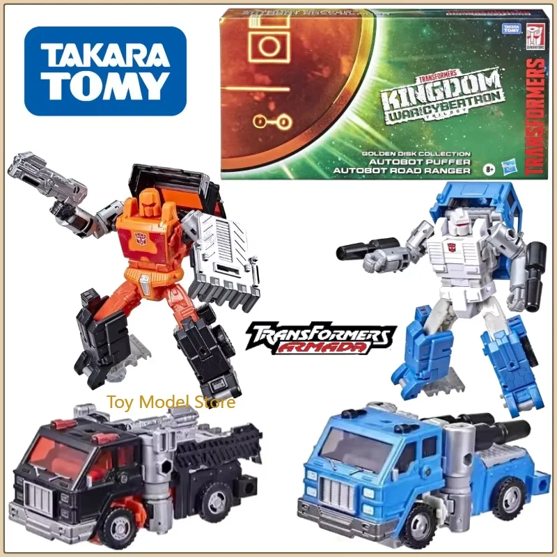 ในสต็อก TAKARA TOMY Transformers G Series Kingdom Gold PLATE Collection ตัวเลขการกระทําหุ่นยนต์ของเล่นสะสมของแท้ของขวัญ