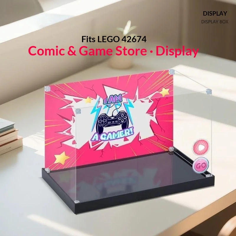 Suitable for LEGO 42674 comic book and game store building block storage box acrylic display box - view 5