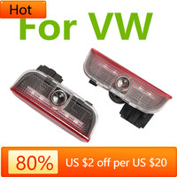 2026 New Aerials 2 For VW Passat B6 B7 B8 B9 Touareg Golf 5 6 7 Jetta MK6 MK7 GTI R LED Car Door Projector Welcome Ghost Shadow