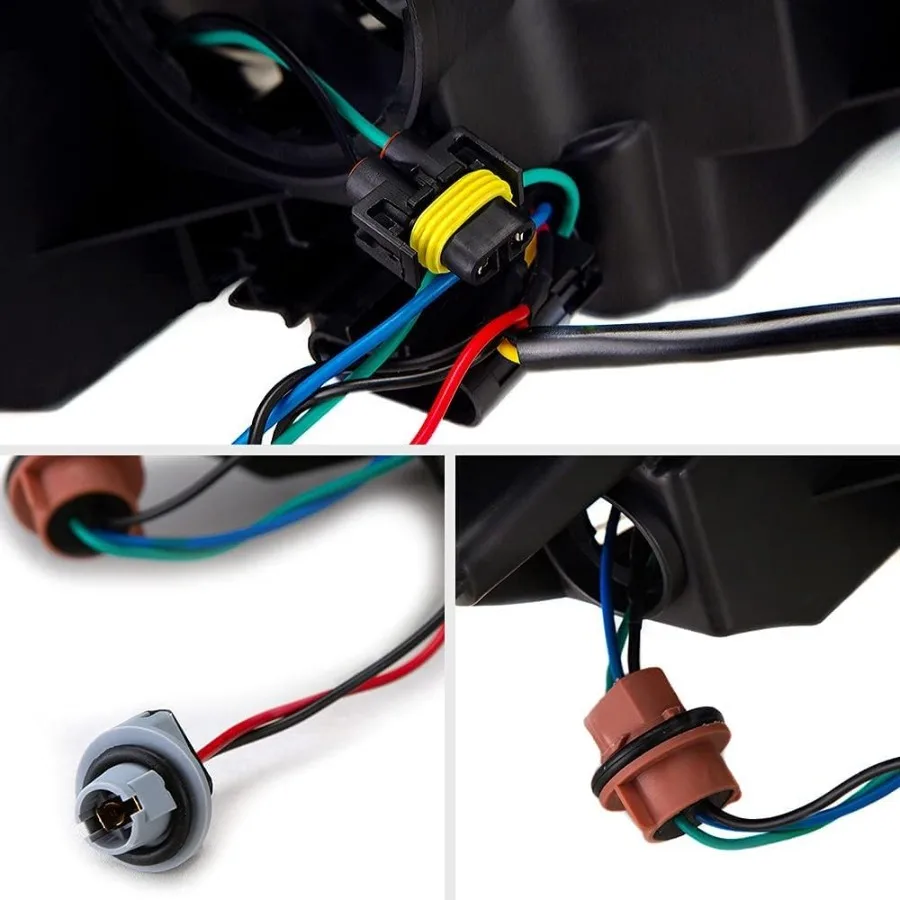 مصابيح تجميع المصابيح الأمامية المتوافقة مع تشيفي إمبالا 2006-2013 Fit Impala Limited 2014-2016 Fit Monte Carlo 2006-2007 Clear len #6